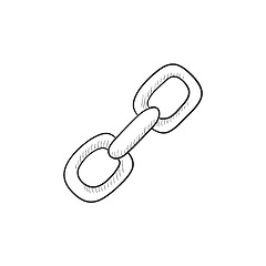 Image showing Chain links sketch icon.