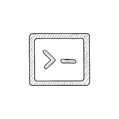 Image showing Terminal startup sketch icon.