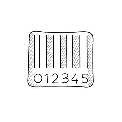 Image showing Barcode sketch icon.