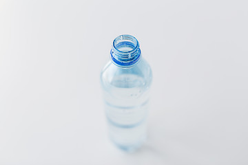 Image showing close up of bottle with drinking water on table