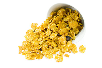 Image showing cornflakes from bowl