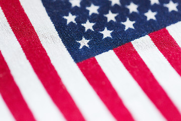 Image showing close up of american flag