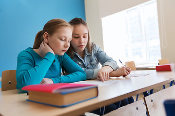 Image showing group of students with school test