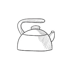 Image showing Kettle sketch icon.