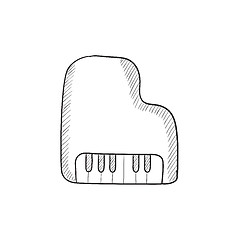 Image showing Piano sketch icon.