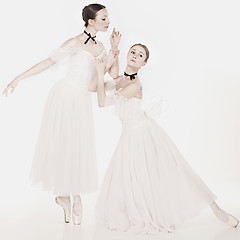 Image showing Romantic Beauty. Retro Style ballerinas