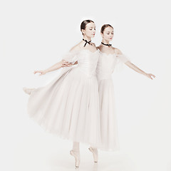 Image showing Romantic Beauty. Retro Style ballerinas