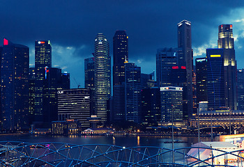 Image showing beautiful view to bangkok city at night