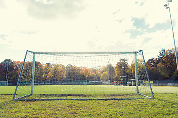 Image showing football goal on field