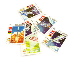 Image showing cuba post stamps