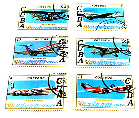 Image showing cuba post stamps