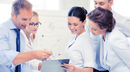 Image showing business team discussing something in office