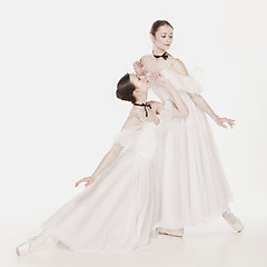 Image showing Romantic Beauty. Retro Style ballerinas
