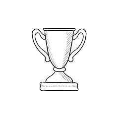 Image showing Trophy sketch icon.
