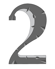 Image showing Numeral two