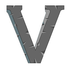 Image showing Letter V