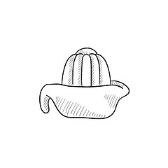 Image showing Lemon squeezer sketch icon.