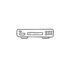 Image showing Video recorder sketch icon.