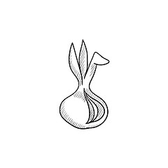 Image showing Onion sketch icon.