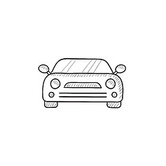 Image showing Car sketch icon.