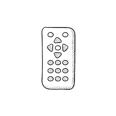 Image showing Remote control sketch icon.