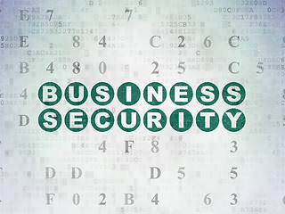 Image showing Privacy concept: Business Security on Digital Data Paper background