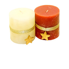 Image showing Christmas candles