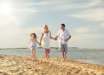 Image showing happy family at the seaside