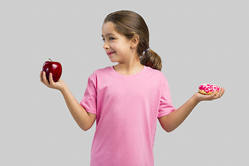 Image showing Donut or Apple