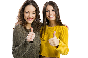 Image showing Happy girls