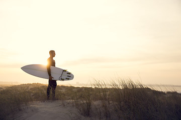 Image showing Searching for the swell