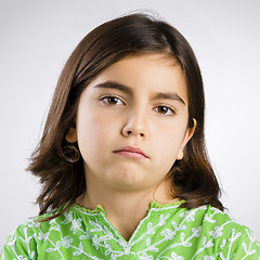 Image showing Serious girl