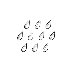 Image showing Rain sketch icon.