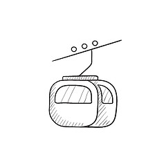 Image showing Funicular sketch icon.