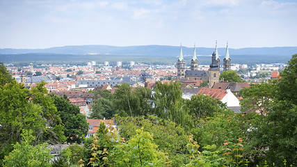 Image showing panoramic view over Bamberg