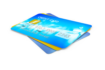 Image showing three credit cards for payment