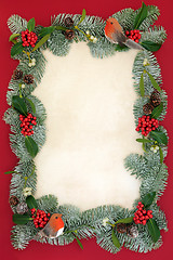 Image showing Christmas Background Abstract Border