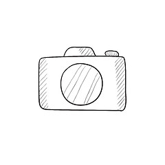 Image showing Camera sketch icon.