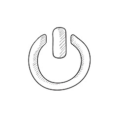 Image showing Power button sketch icon.