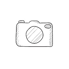 Image showing Camera sketch icon.