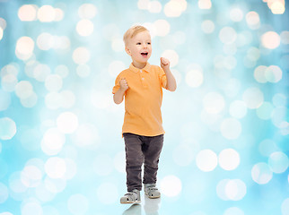 Image showing happy little boy in casual clothes