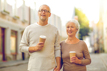 Image showing senior couple on city street