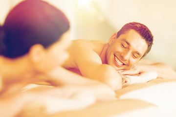 Image showing couple in spa