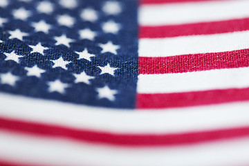 Image showing close up of american flag