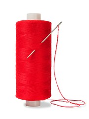 Image showing Sewing thread and needle