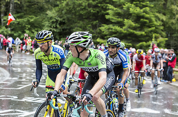 Image showing Group of Cyclists