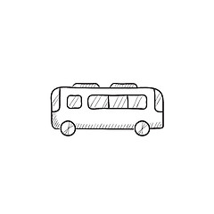 Image showing Bus sketch icon.