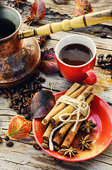 Image showing Coffee in the autumn season