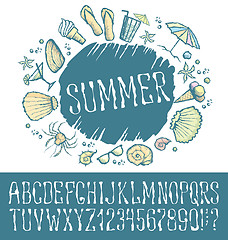 Image showing  Summer beach pattern