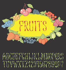 Image showing Seamless berries pattern